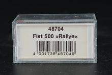 Load image into Gallery viewer, Busch Fiat 500 “Rallye” – 1:87 Scale Die-Cast Model (#48704)
