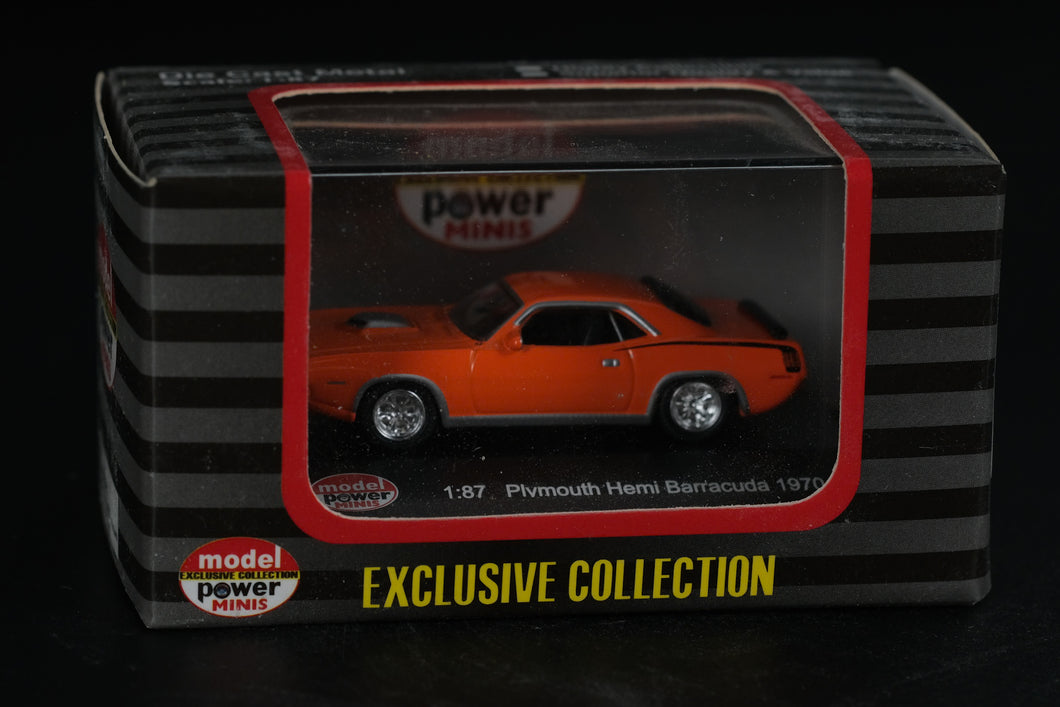 1970 Plymouth Hemi Barracuda – 1:87 Scale Model Power Minis (Exclusive Collection)
