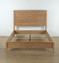 Load image into Gallery viewer, Tradewind White Washed Oak Queen Size Panel Bed
