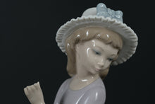 Load image into Gallery viewer, Lladro Fine Porcelain - Charming Lady Feeding Goose Figurine
