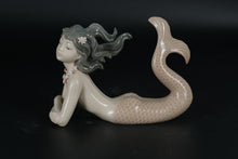Load image into Gallery viewer, Lladro &quot;Fantasy&quot; Porcelain Mermaid Figurine with Floral Accents
