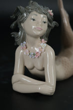Load image into Gallery viewer, Lladro &quot;Fantasy&quot; Porcelain Mermaid Figurine with Floral Accents
