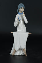 Load image into Gallery viewer, Casades Porcelain Girl Ironing Figurine | Handcrafted in Spain | 9&quot; Tall
