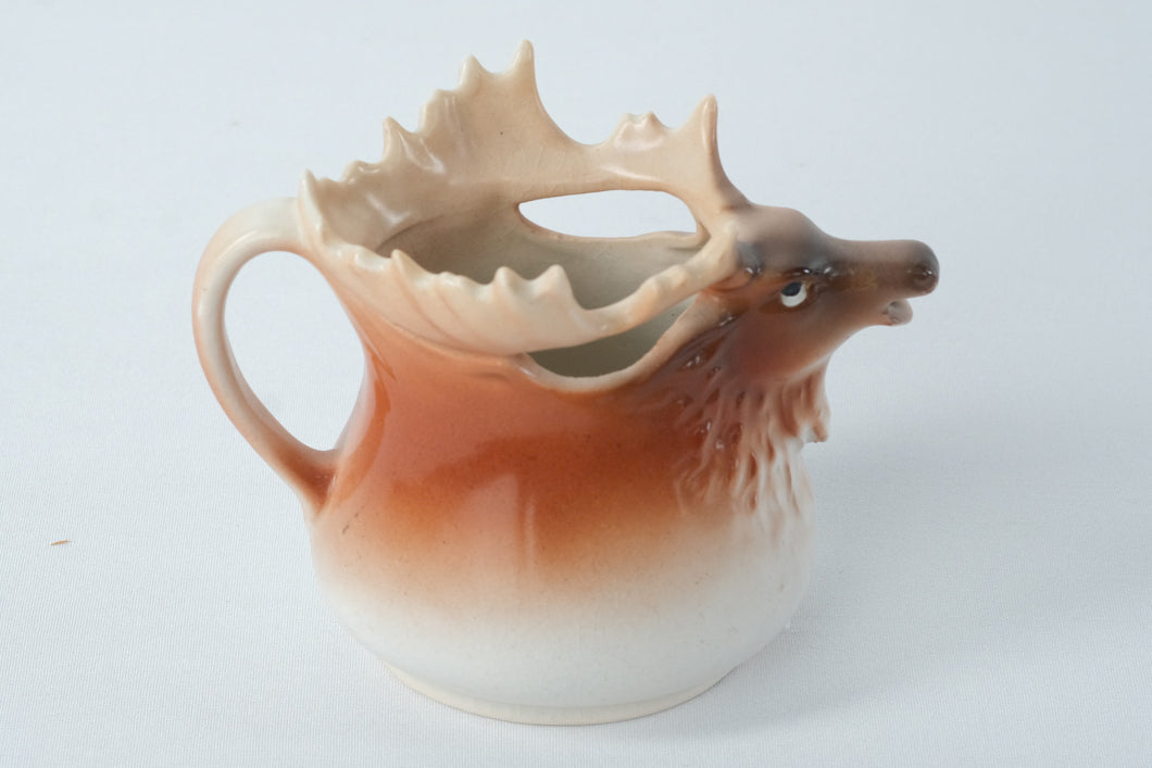 Antique Austrian Stag Head Majolica Pitcher – 6
