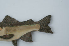 Load image into Gallery viewer, Handmade Ceramic Fish Wall Plaque – Rustic Lake House Cabin Fishing Decor 7.5&quot;
