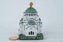 Load image into Gallery viewer, Miniature Souvenir of Hram Svetog Save (Church of Saint Sava) – Hand-Painted Resin Model

