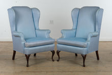 Load image into Gallery viewer, Fabulous Pair of Blue Wingback Chairs- Preview 02/18
