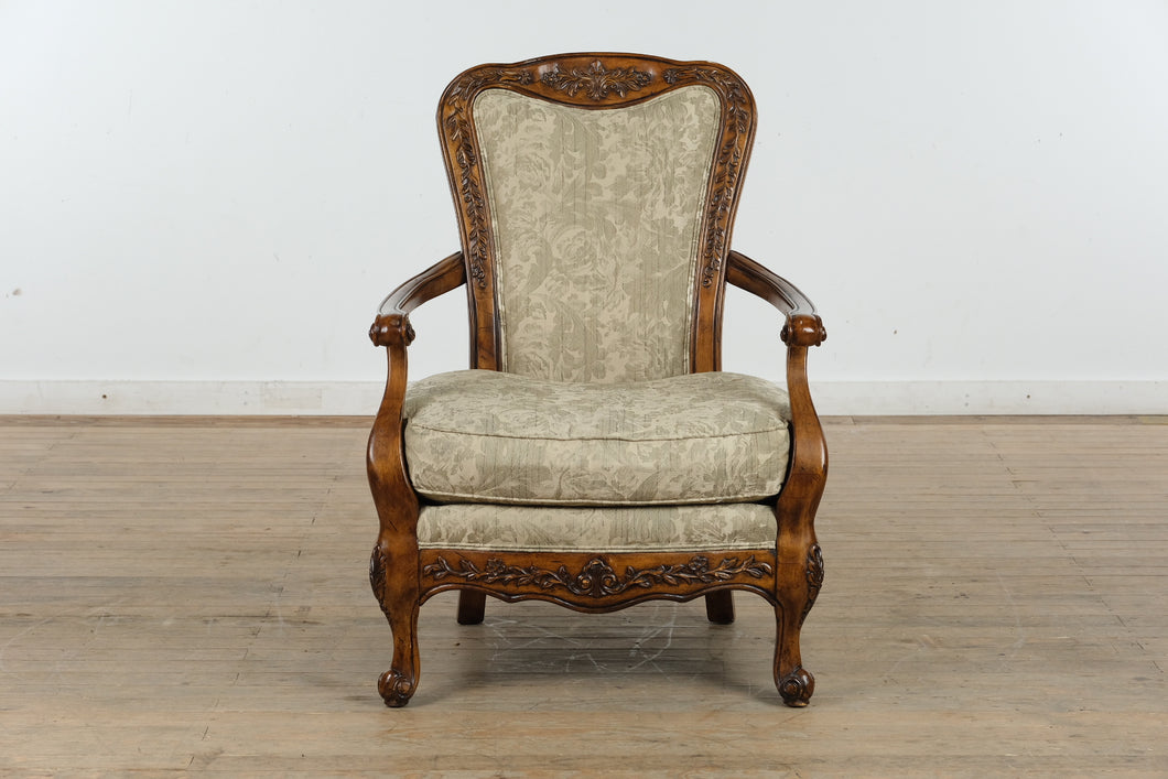 Wide Wood Framed Arm Chair- Broyhill - Preview 02/18