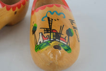 Load image into Gallery viewer, Vintage Dutch Wooden Clogs – Hand-Painted Holland Souvenir Shoes – 7” Long
