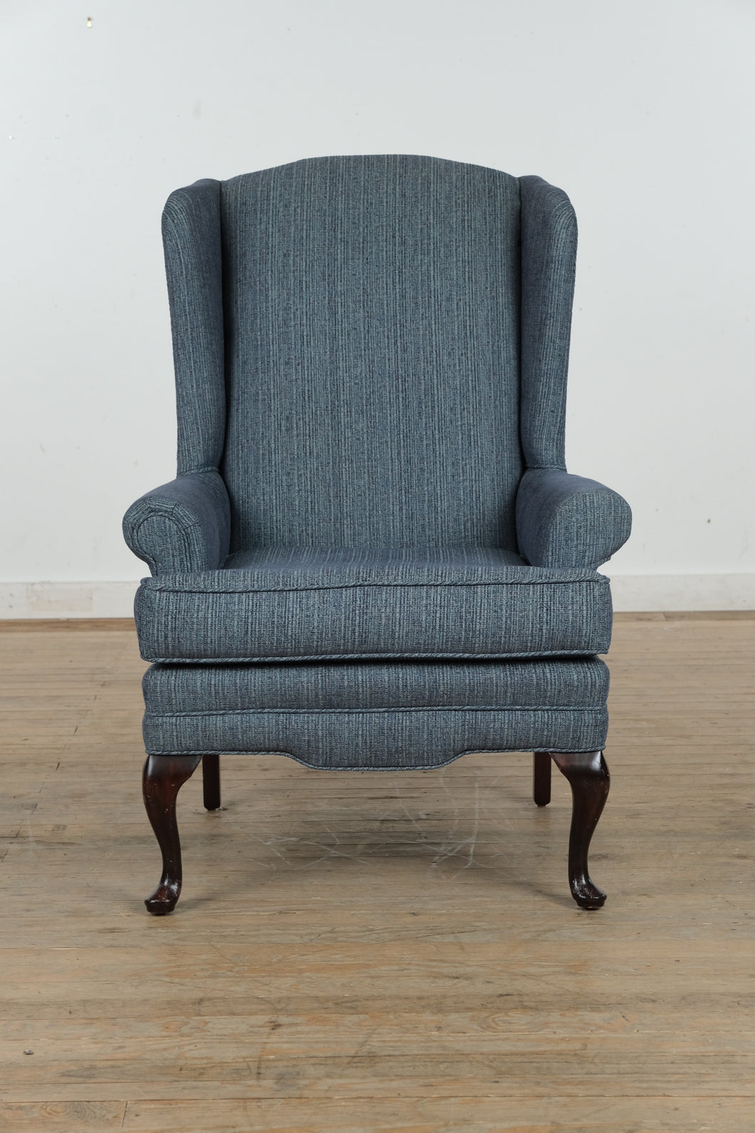 Navy Blue Wingback Chair- Preview 02/18