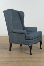 Load image into Gallery viewer, Navy Blue Wingback Chair- Preview 02/18
