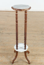 Load image into Gallery viewer, Marble Top Plant Stand with Spun Posts- Preview 02/18
