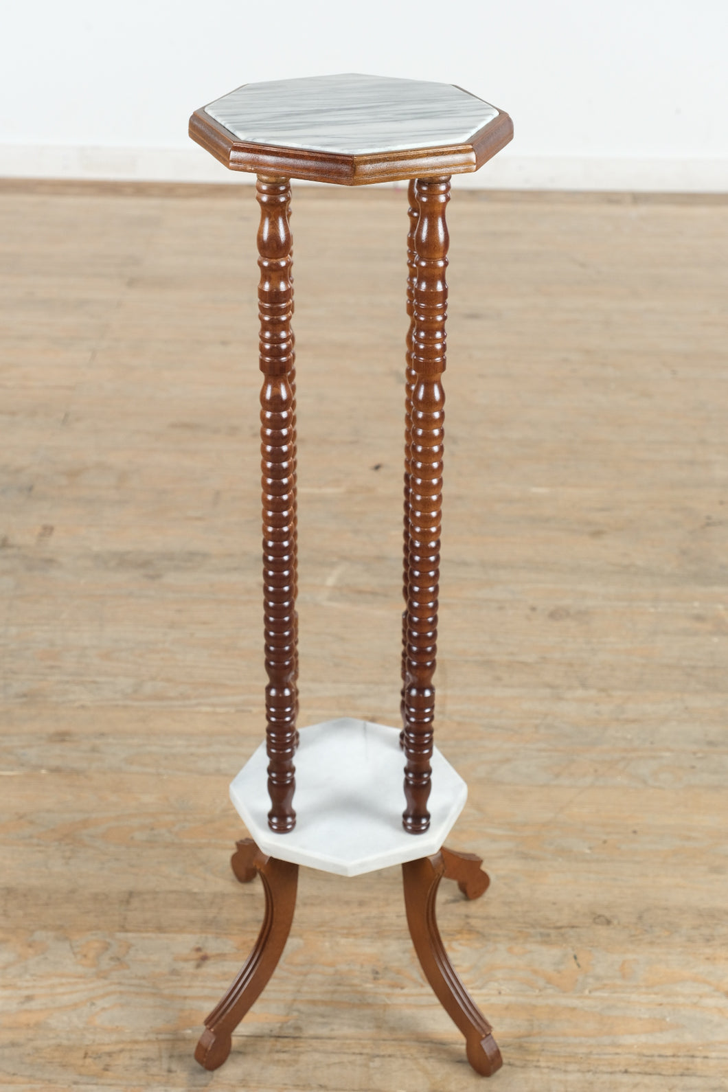 Marble Top Plant Stand with Spun Posts- Preview 02/18