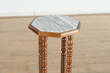 Load image into Gallery viewer, Marble Top Plant Stand with Spun Posts- Preview 02/18
