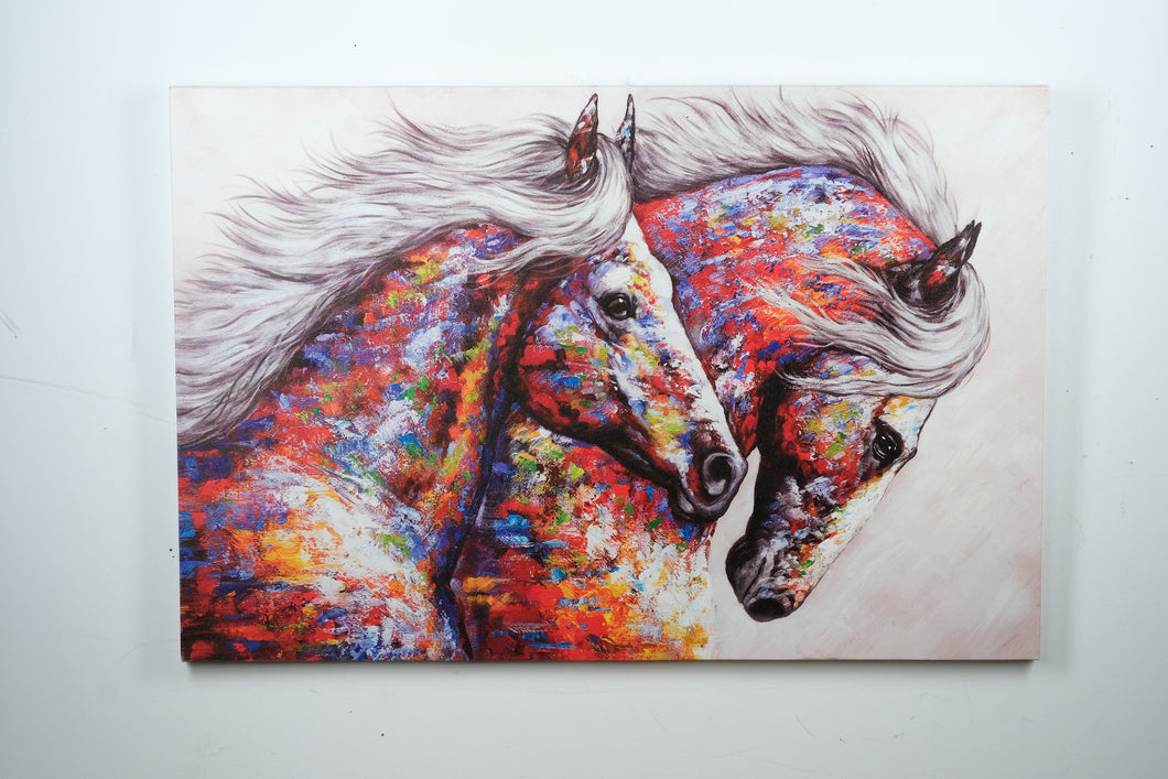 “Running Wild” – Colorful Horse Canvas Art Print