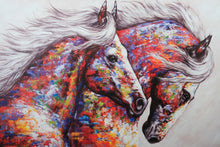 Load image into Gallery viewer, “Running Wild” – Colorful Horse Canvas Art Print
