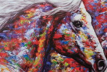 Load image into Gallery viewer, “Running Wild” – Colorful Horse Canvas Art Print
