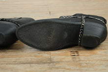 Load image into Gallery viewer, Shyanne Black Studded Slouchy Leather Boots – Women’s Size 8
