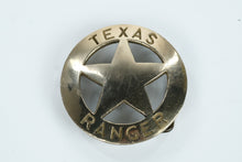 Load image into Gallery viewer, Lone Star Legacy: Solid Brass Texas Ranger Badge Belt Buckle
