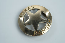 Load image into Gallery viewer, Lone Star Legacy: Solid Brass Texas Ranger Badge Belt Buckle
