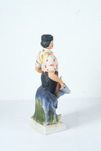 Load image into Gallery viewer, Paul Bunyan &amp; Babe the Blue Ox Ceramic Decanter

