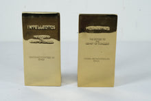 Load image into Gallery viewer, 1984 Virginia Metalcrafters &quot;Intellectus &amp; Humanitas&quot; Bookends – Library of Congress Door Replicas
