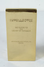 Load image into Gallery viewer, 1984 Virginia Metalcrafters &quot;Intellectus &amp; Humanitas&quot; Bookends – Library of Congress Door Replicas
