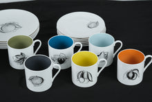 Load image into Gallery viewer, Susie Cooper “Black Fruit” Coffee Set by Wedgwood – 19-Piece Set – Excellent Condition
