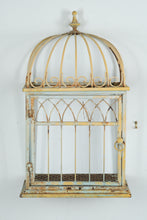 Load image into Gallery viewer, Vintage White Metal Birdcage
