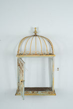 Load image into Gallery viewer, Vintage White Metal Birdcage
