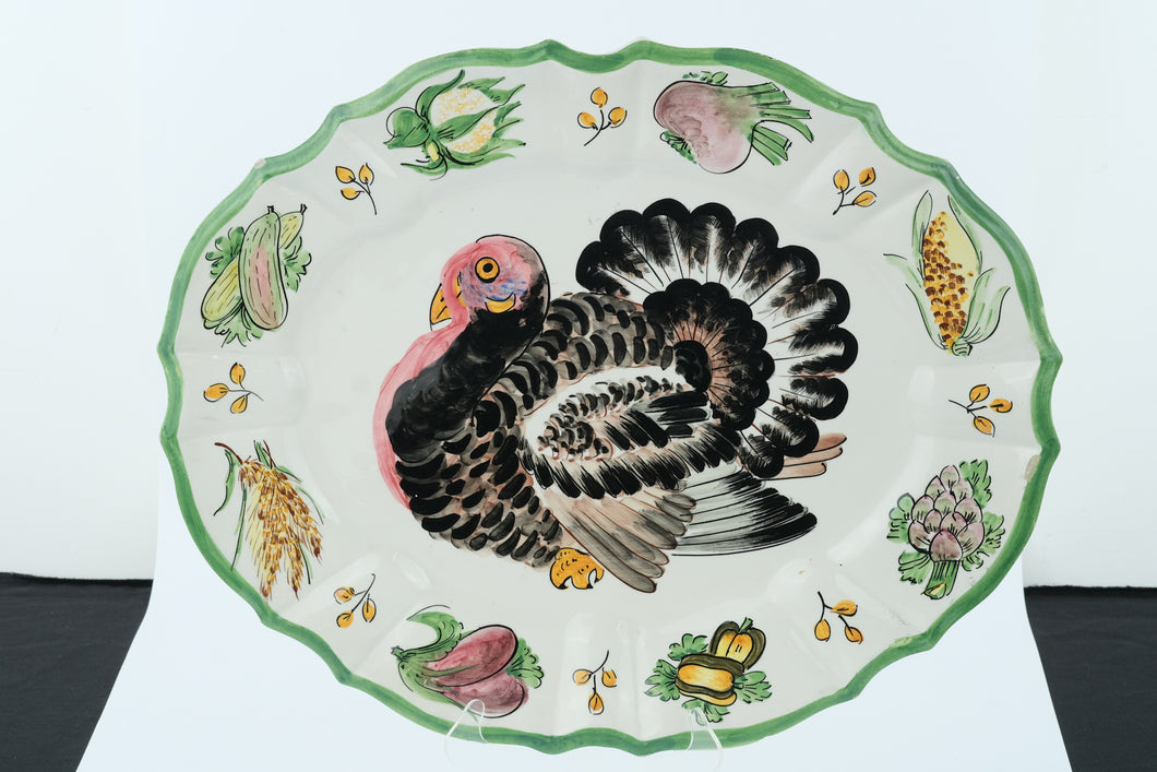 Gobble ’Til You Wobble – Giant Turkey Platter of Harvest Glory (20.25” Wide)