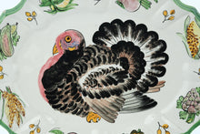 Load image into Gallery viewer, Gobble ’Til You Wobble – Giant Turkey Platter of Harvest Glory (20.25” Wide)
