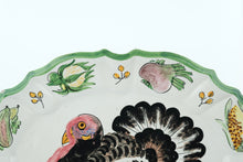 Load image into Gallery viewer, Gobble ’Til You Wobble – Giant Turkey Platter of Harvest Glory (20.25” Wide)
