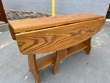 Load image into Gallery viewer, Slender Oak Drop-Leaf Coffee Table – Classic Mission Style
