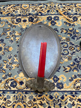 Load image into Gallery viewer, Vintage Tin Wall Sconce Candle Holder – Primitive Metal Reflector with Scalloped Drip Pan, 13” Colonial Style
