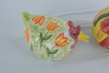 Load image into Gallery viewer, Vintage 1999 CBK Ltd Hand Painted Ceramic Chicken Hen Figurines Set of 2
