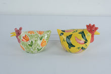 Load image into Gallery viewer, Vintage 1999 CBK Ltd Hand Painted Ceramic Chicken Hen Figurines Set of 2
