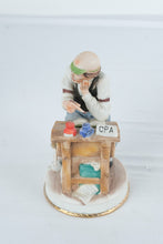 Load image into Gallery viewer, Vintage Lefton China CPA Accountant Porcelain Figurine Desk Scene Japan

