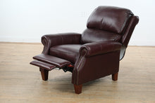 Load image into Gallery viewer, Cabernet Leather Recliner with Nailhead Trim
