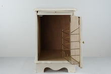 Load image into Gallery viewer, White Washed Oak Side Table with Pull Out Table
