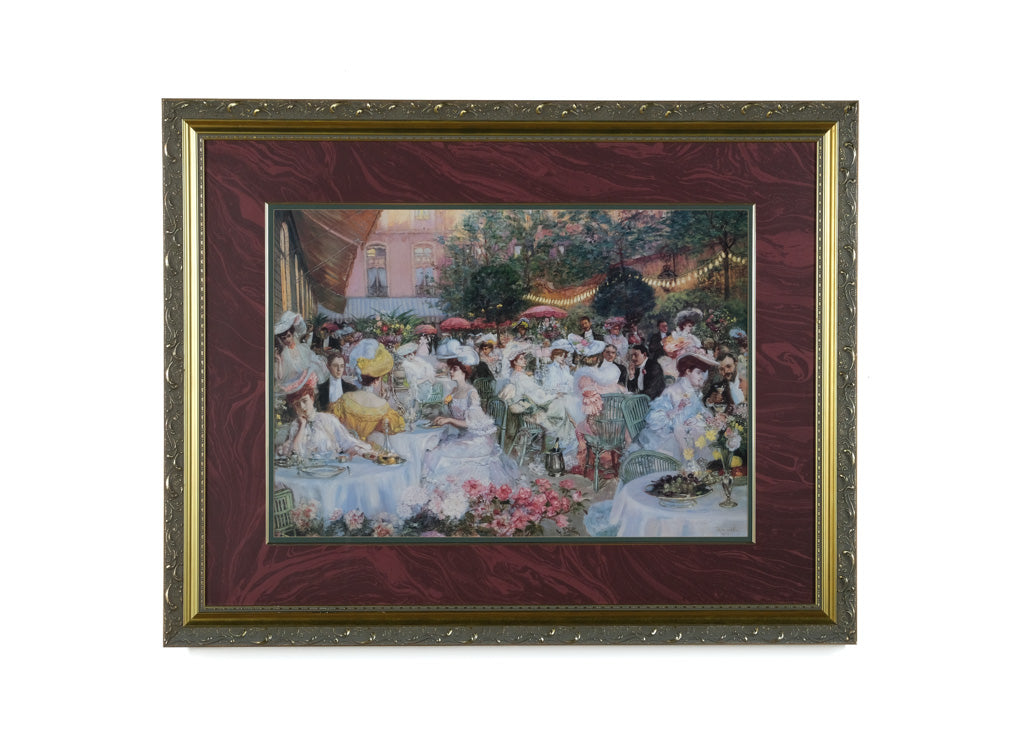 Pierre-Georges Jeanniot Print “Le Dîner à l’Hôtel Ritz, Paris” (1904) – Elegant Belle Époque Scene, 45