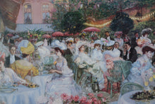 Load image into Gallery viewer, Pierre-Georges Jeanniot Print “Le Dîner à l’Hôtel Ritz, Paris” (1904) – Elegant Belle Époque Scene, 45&quot; x 35&quot;
