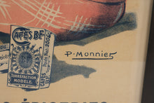 Load image into Gallery viewer, P Monnier Cafes BF Original French Advertising Poster Circa 1905 Paris 46 x 33
