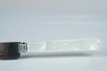 Load image into Gallery viewer, Cake Knife Sheffield England Stainless Steel Pearl Handle 13 Inch Serrated Blade
