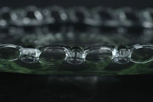 Load image into Gallery viewer, Clear Glass Serving Plate with Openwork Chain Edge 12.5 Inch Round
