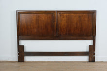 Load image into Gallery viewer, Mid-Century Campaign-Style Queen Headboard &amp; Metal Frame
