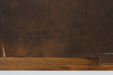 Load image into Gallery viewer, Mid-Century Campaign-Style Queen Headboard &amp; Metal Frame
