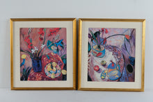 Load image into Gallery viewer, Lynn Hays Lemonade Morning Floral Still Life Art Prints Gold Frames Pair
