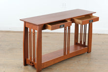 Load image into Gallery viewer, Canal Dover Mission Style Solid Cherry Console Table with Drawers
