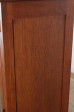 Load image into Gallery viewer, Canal Dover Hill House Solid Cherry Display Cabinet with Leaded Glass Doors
